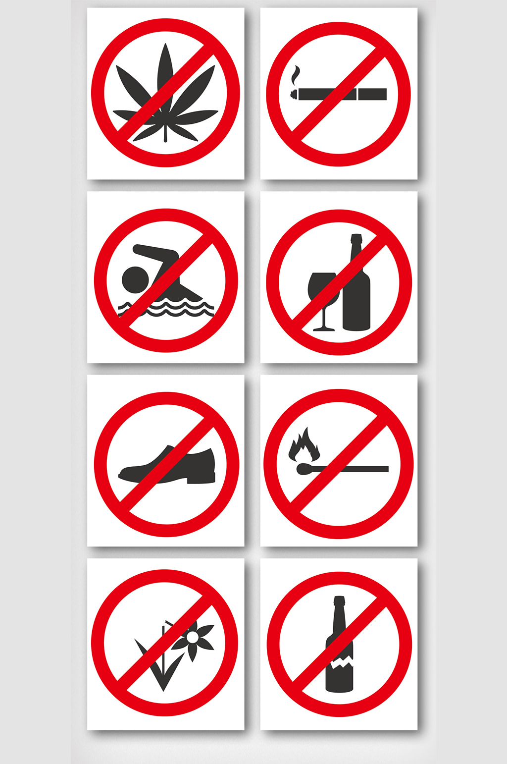 禁止标志卡通素材_禁止标志卡通模板_禁止标志卡通设计图片免费下载-众图网