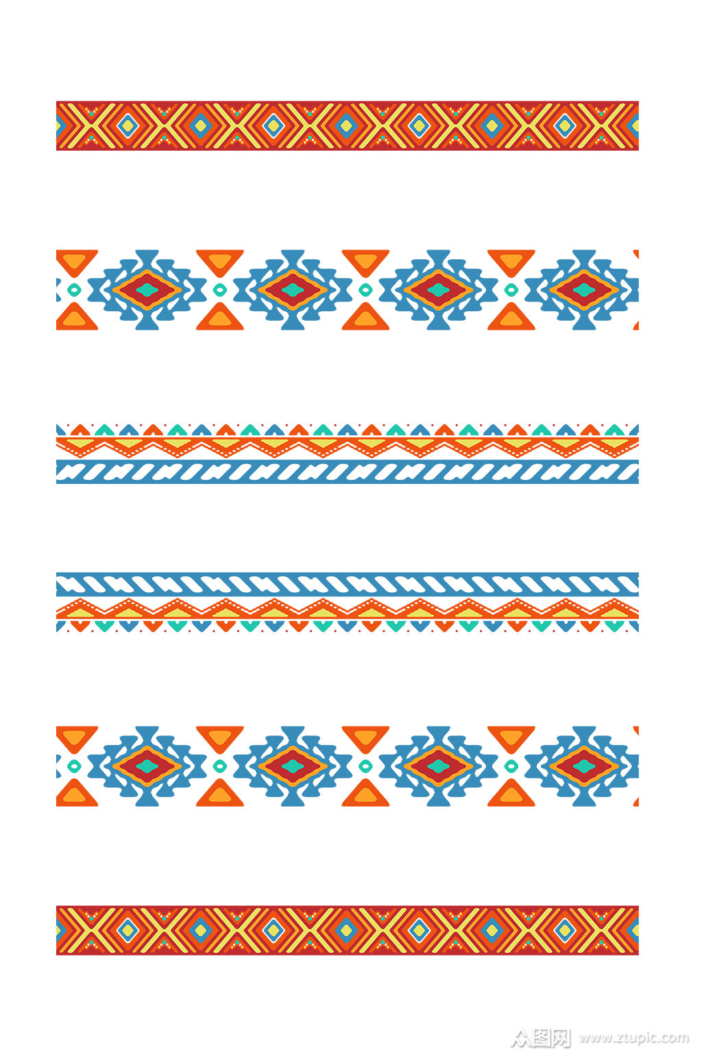 民族花纹装饰边框元素素材
