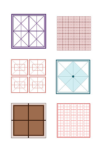 创意田字格方格米字格