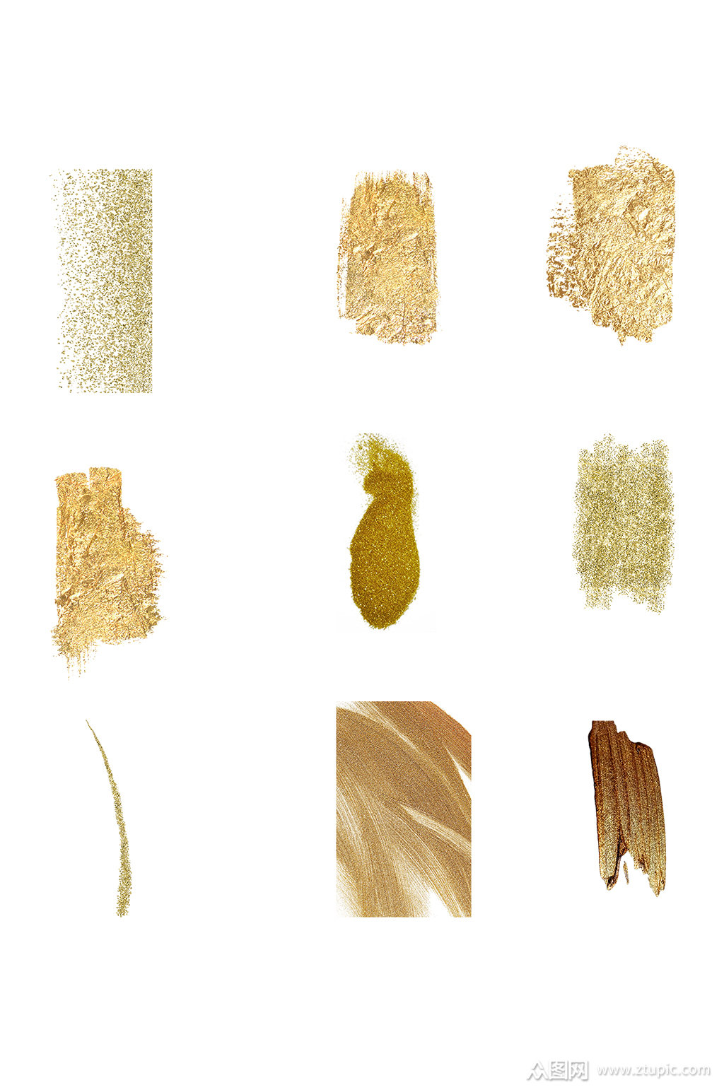 矢量金色金粉设计素材