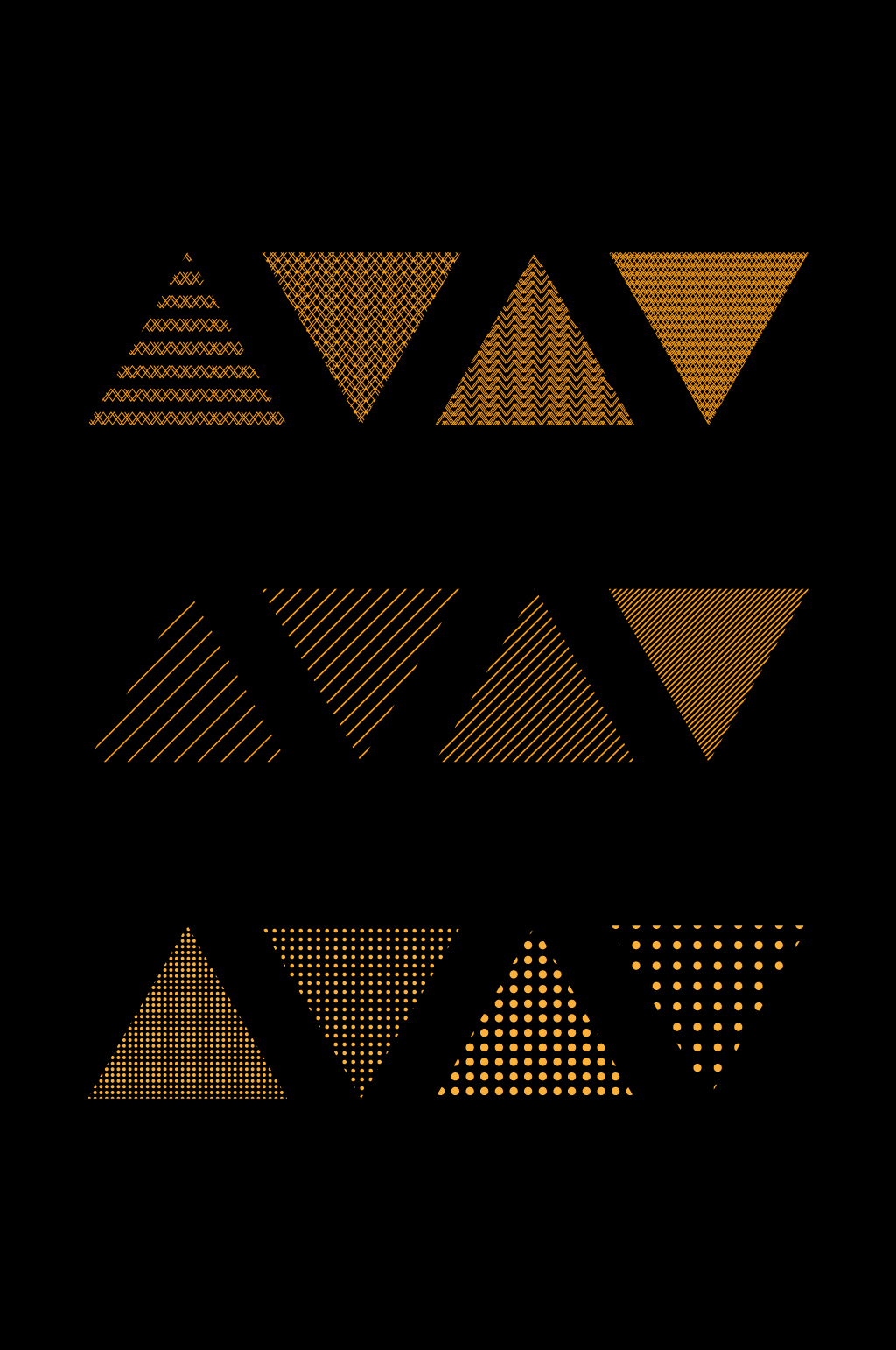 五个三角形组合图案图片