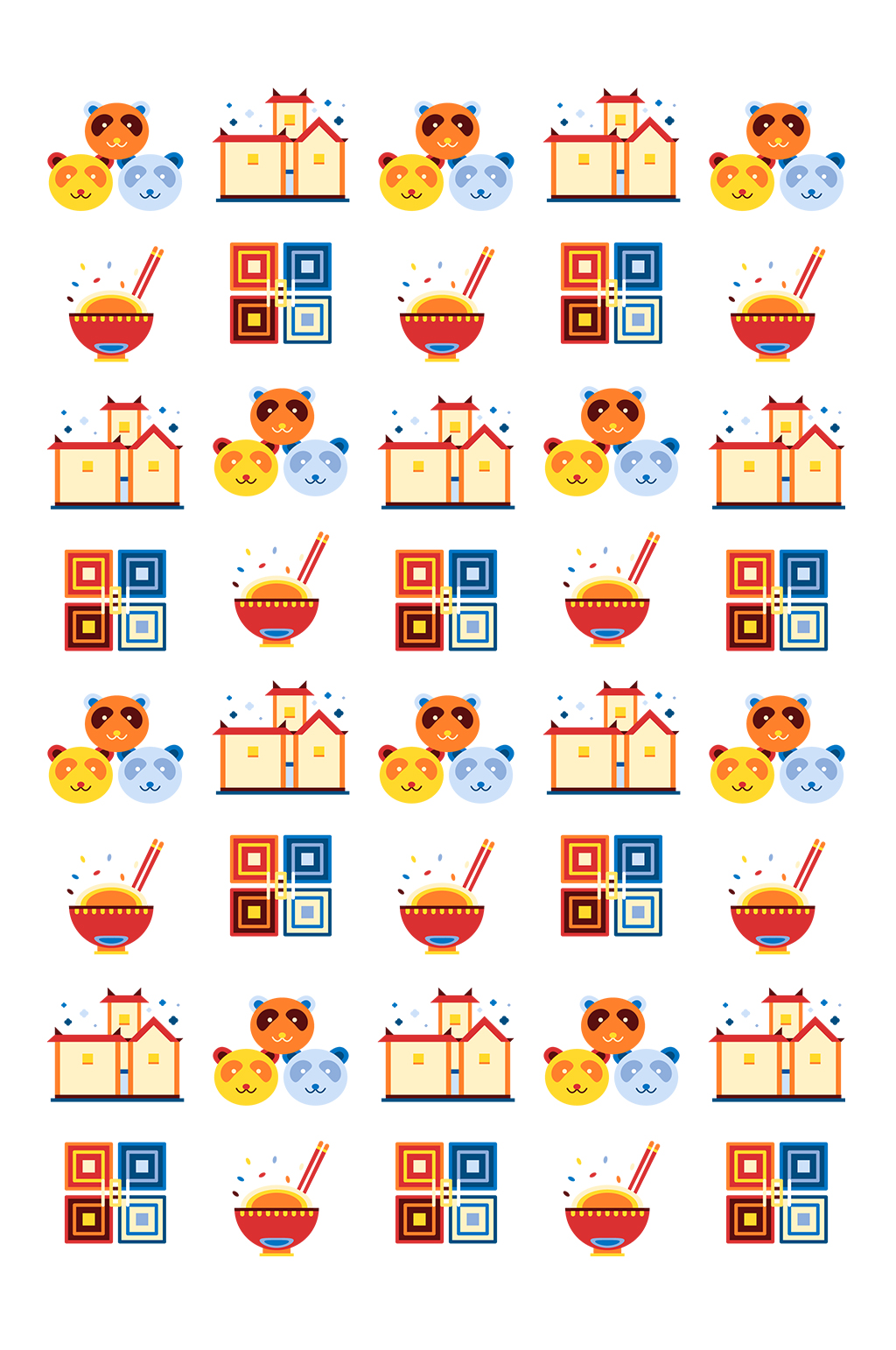 中国传统喜庆过年春节元素素材
