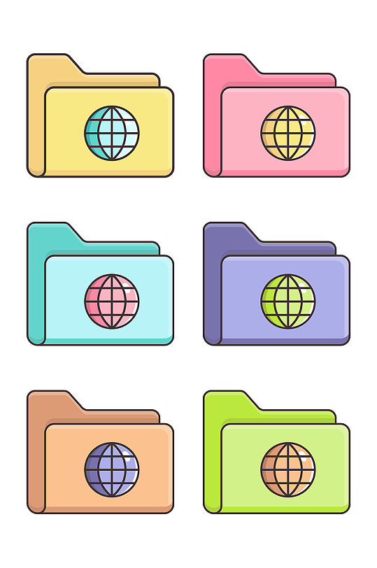 卡通地图图标免抠图