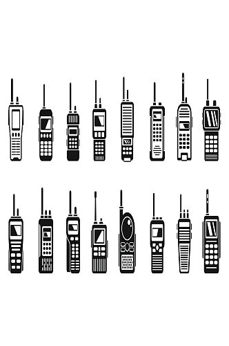 无线电对讲机图标设置简单的套无线电