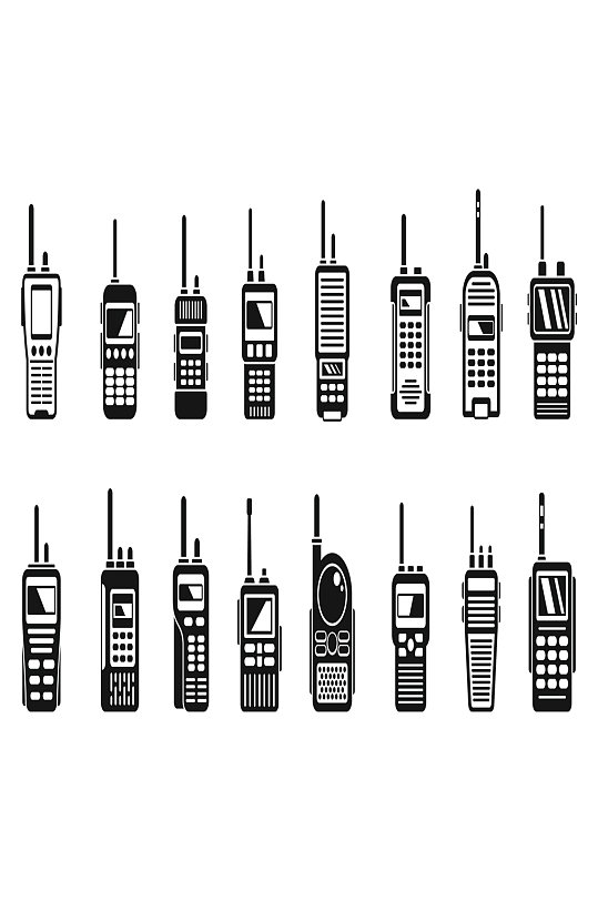 无线电对讲机图标设置简单的套无线电