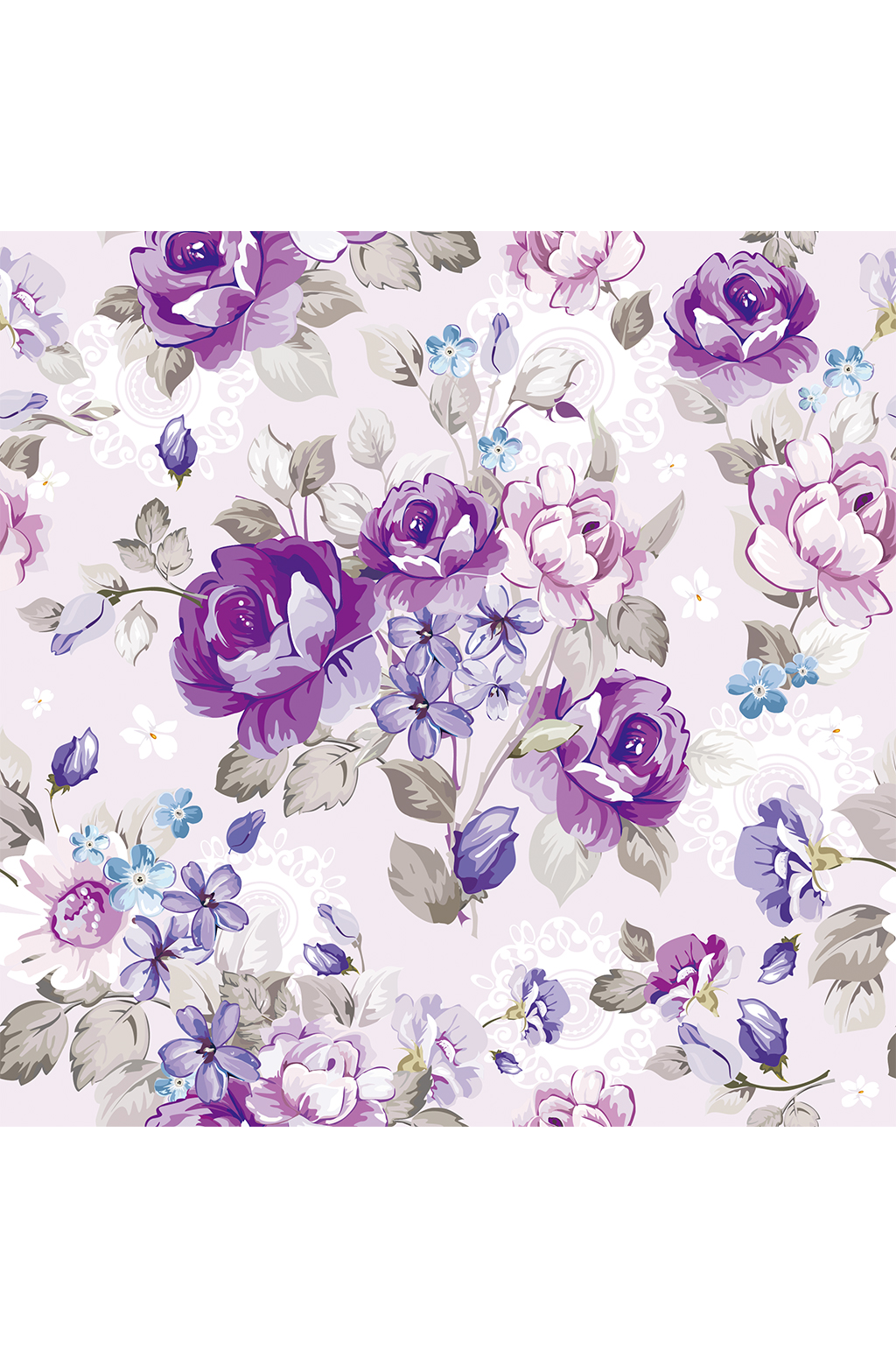 清新唯美水彩小花花插画元素素材