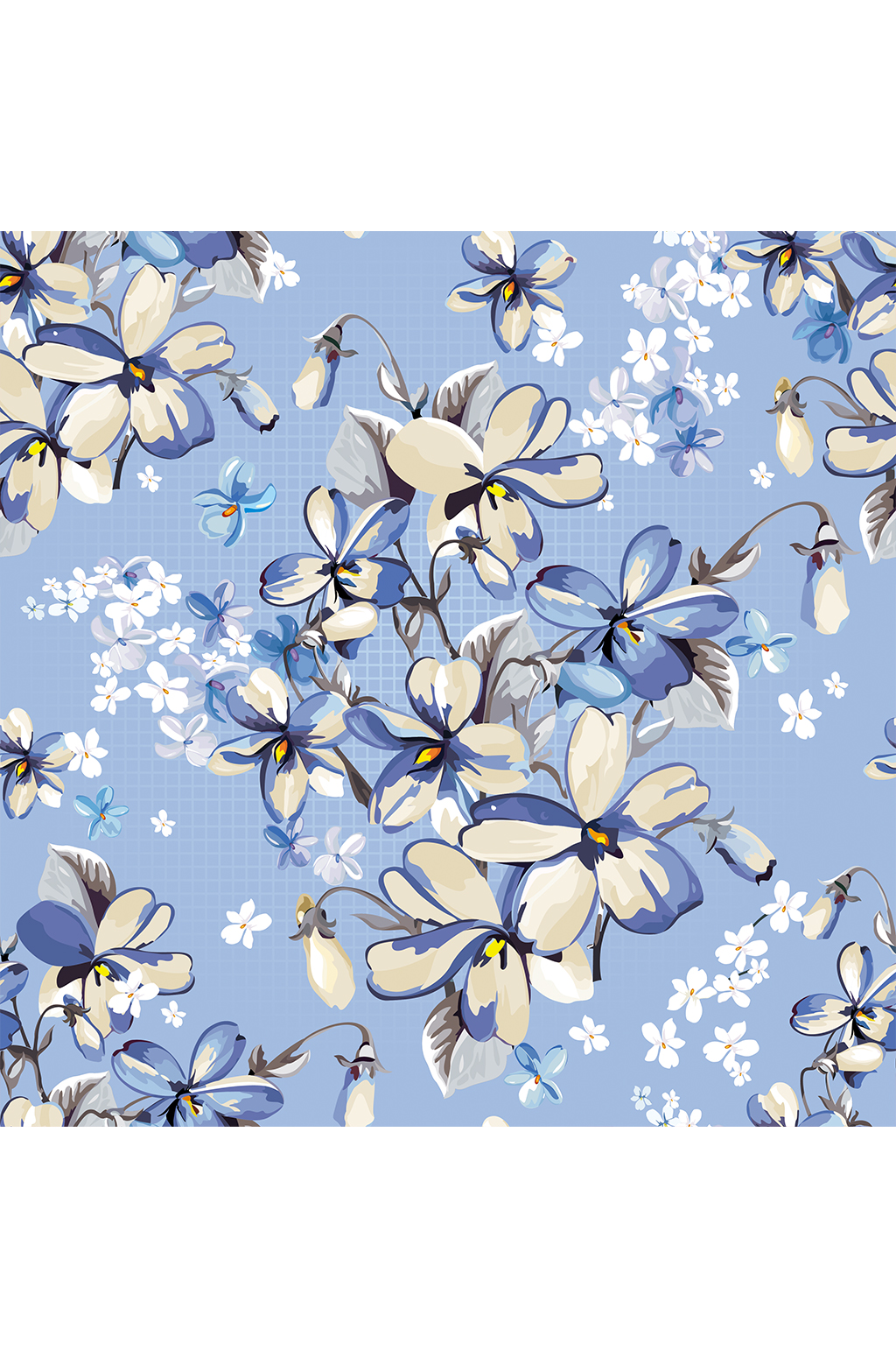 清新简约小花花插画元素素材