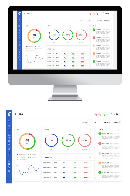 旅游可视化大数据UI网页界面