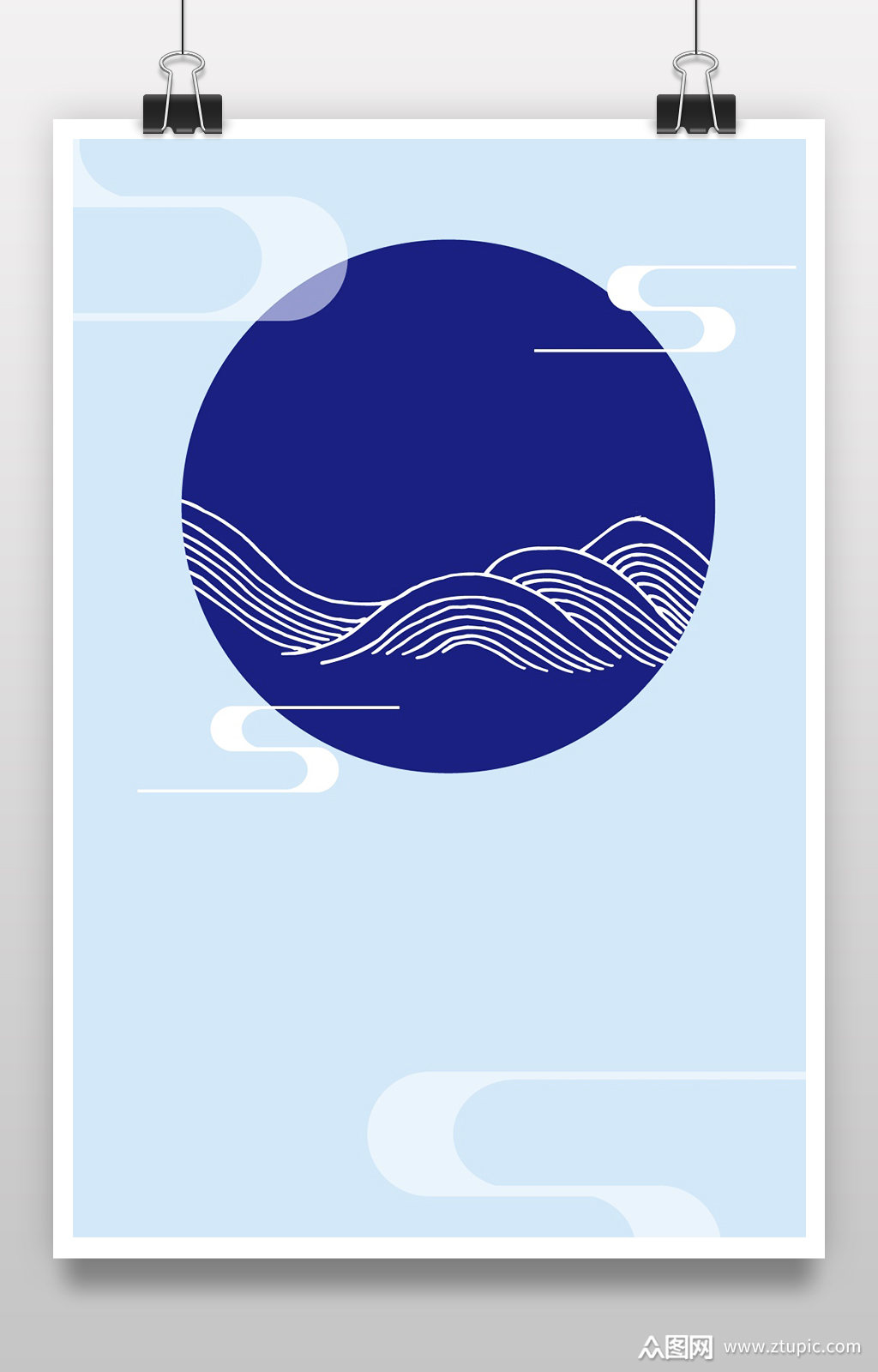 古风民族传统中华刺绣炫金高山背景