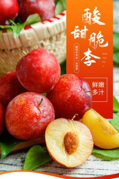 电商淘宝食品水果生鲜李子详情页描述