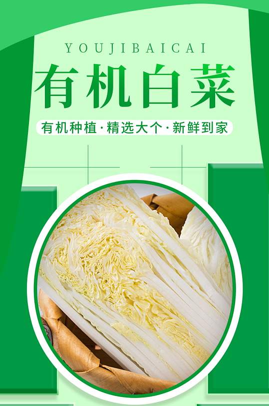蔬菜白菜萝卜番茄黄瓜青菜青椒详情页