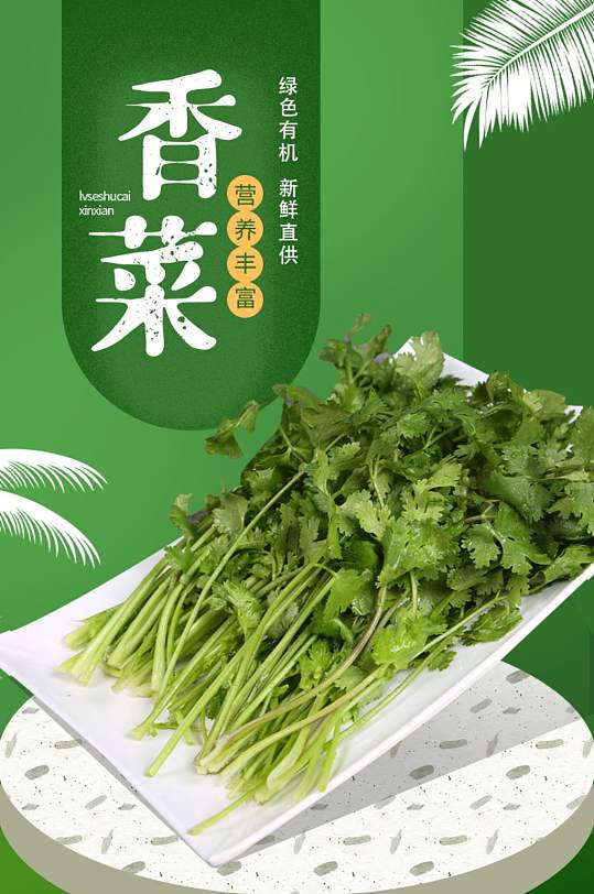 蔬菜水果农产品香菜详情页