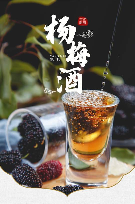 杨梅酒青梅酒果酒泡酒详情页