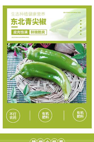 食品绿色新鲜原生态有机食品青椒