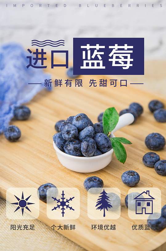 生鲜水果蓝莓详情页