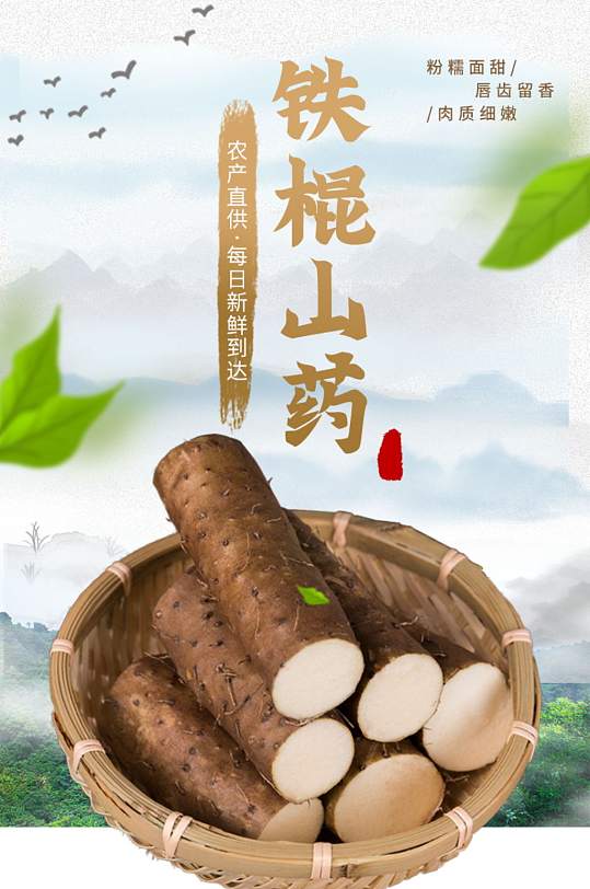 健康补品铁棍山药电商淘宝详情页-众图网