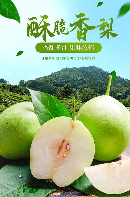 淘宝水果香梨梨子详情-众图网
