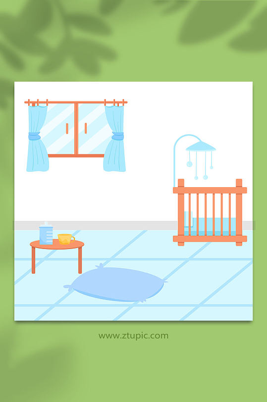 母乳喂养母婴房室内背景