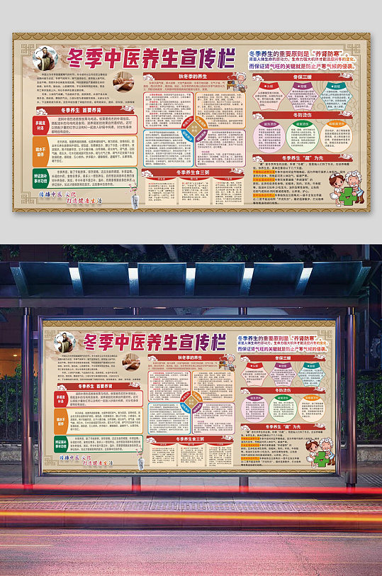 冬季中醫(yī)養(yǎng)生宣傳欄