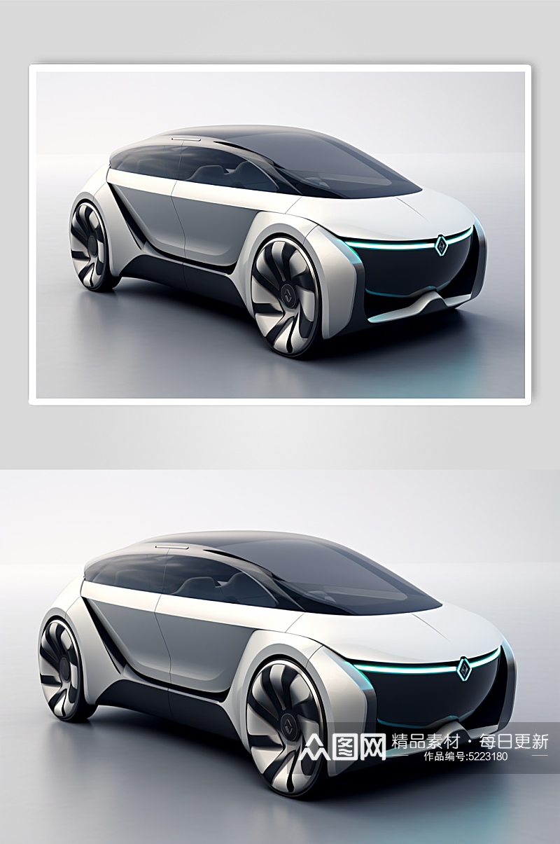 新能源汽车立体元素素材