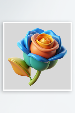 玫瑰免抠图立体设计小元素