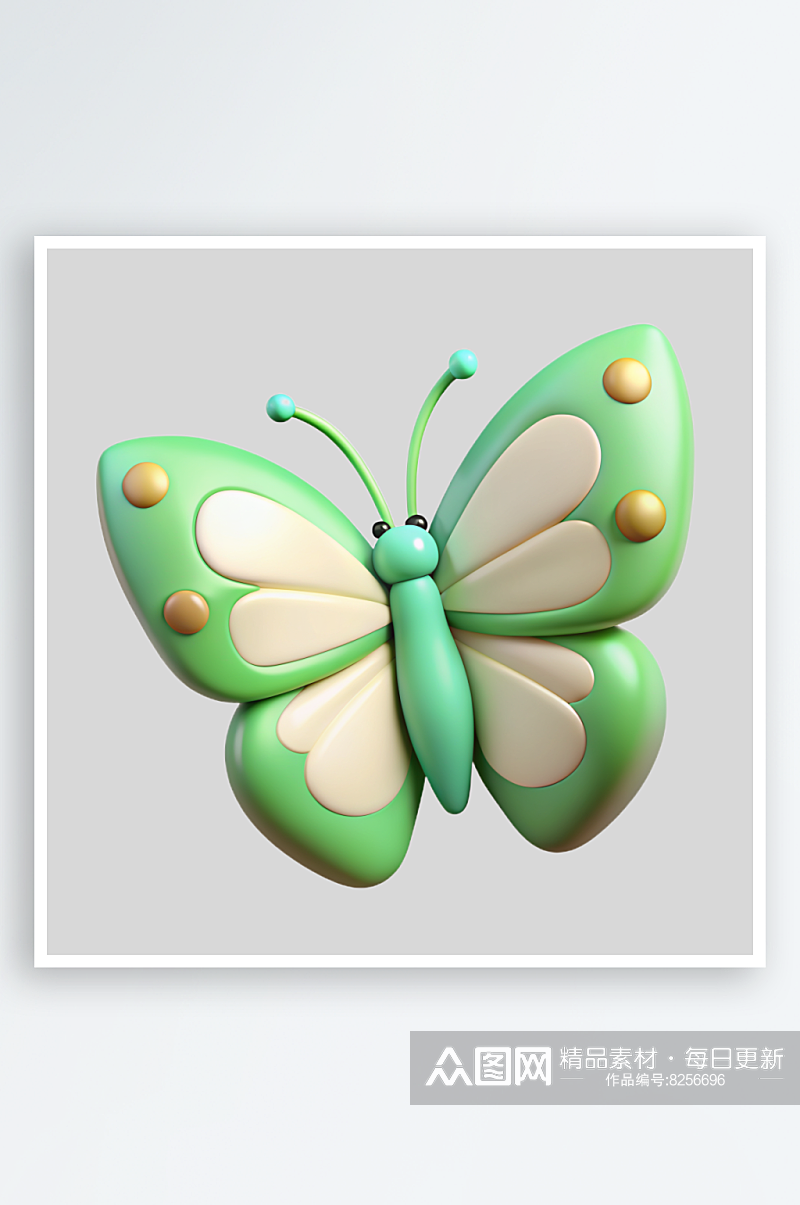蝴蝶免抠图立体设计元素素材