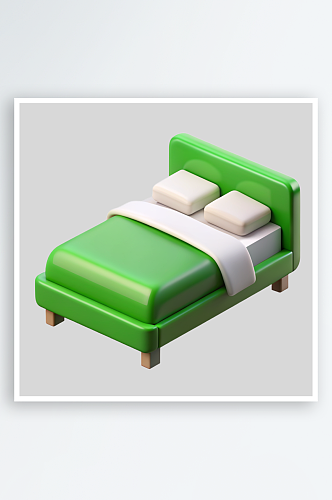 床免抠图立体设计元素
