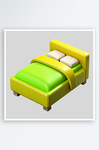 床免抠图立体设计元素