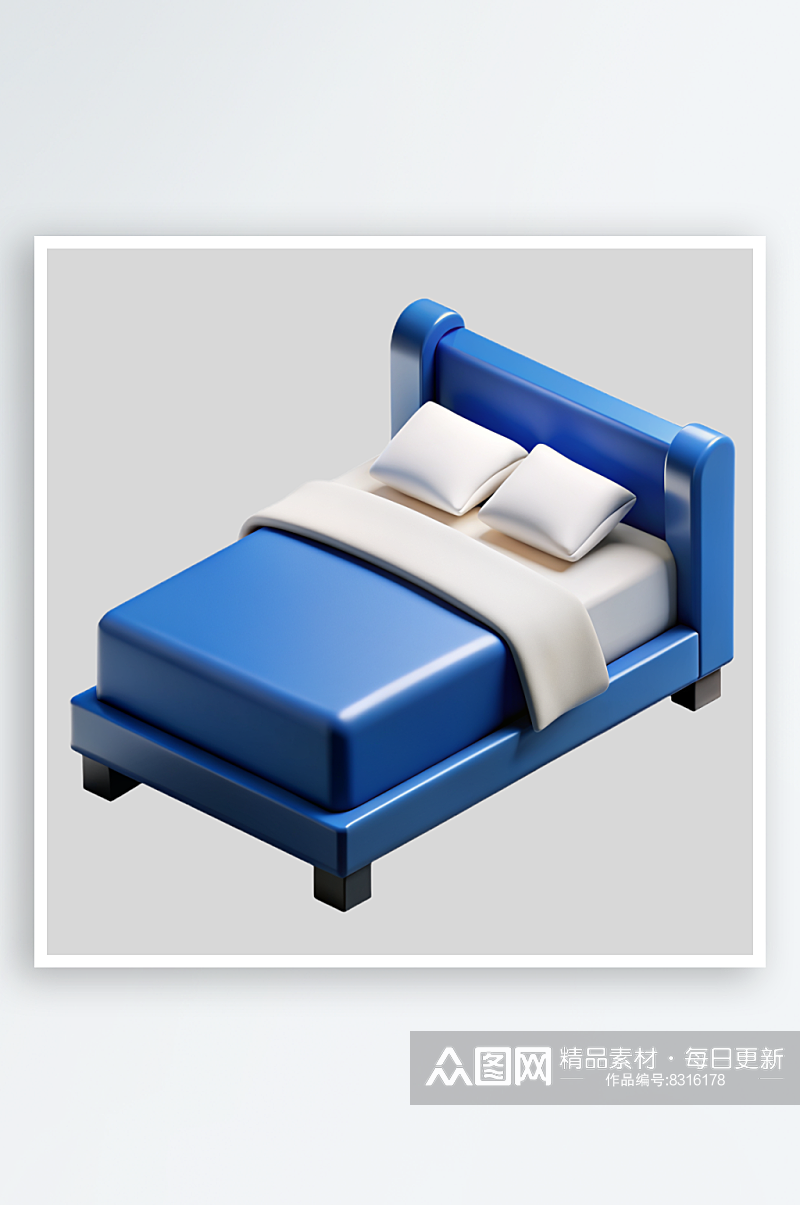 床免抠图立体设计小元素素材