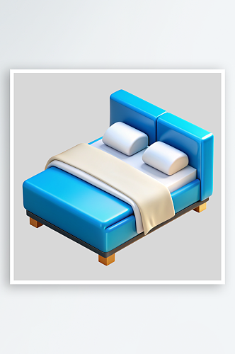 床免抠图立体设计小元素