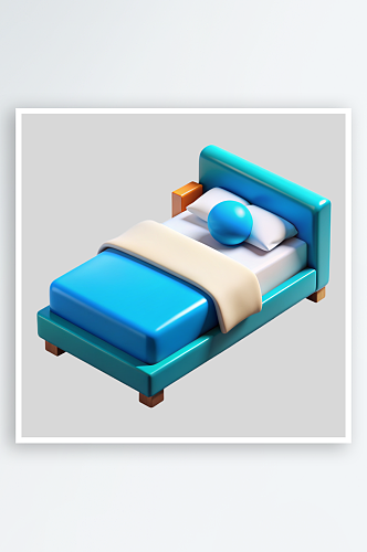 床免抠图立体设计小元素