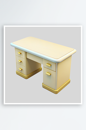 书桌免抠图立体设计元素