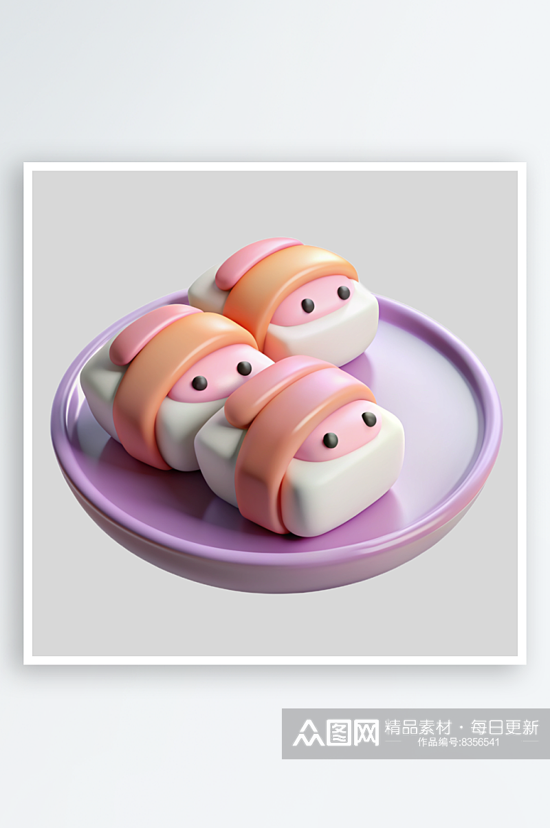 寿司免抠图立体设计元素素材