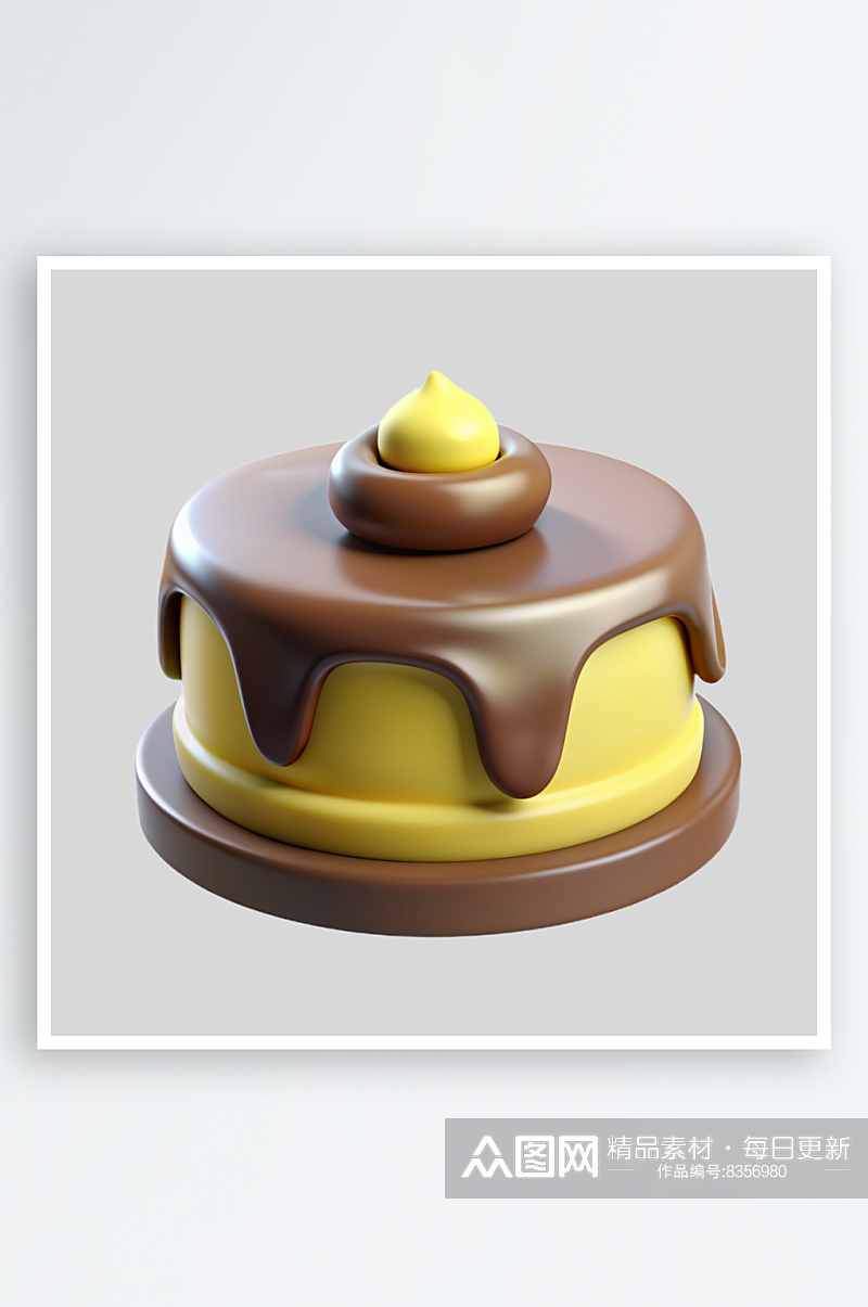 生日蛋糕免抠图立体设计元素素材