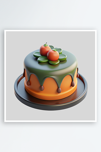 生日蛋糕免抠图立体设计小元素