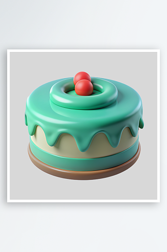 生日蛋糕免抠图立体设计小元素