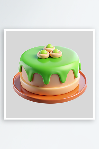 生日蛋糕免抠图立体设计元素