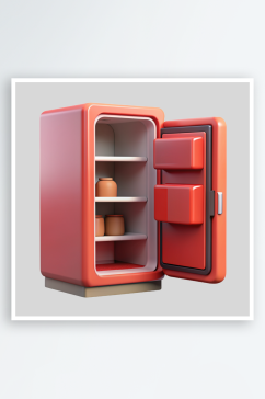 冰箱免抠图立体设计元素