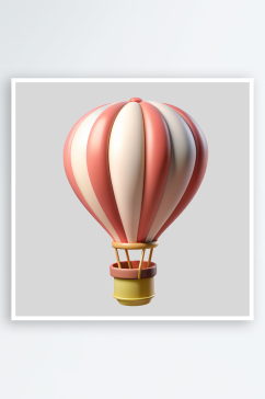 热气球免抠图立体设计元素