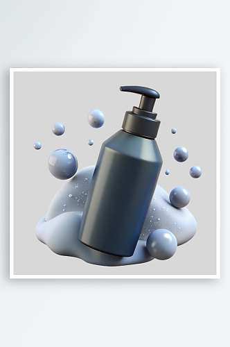 洗发水包装免抠图立体设计小元素
