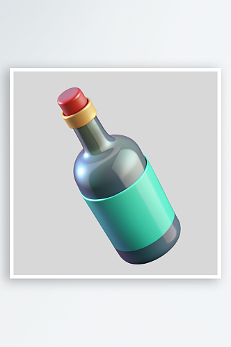 酒瓶免抠图立体设计元素