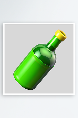 酒瓶免抠图立体设计元素