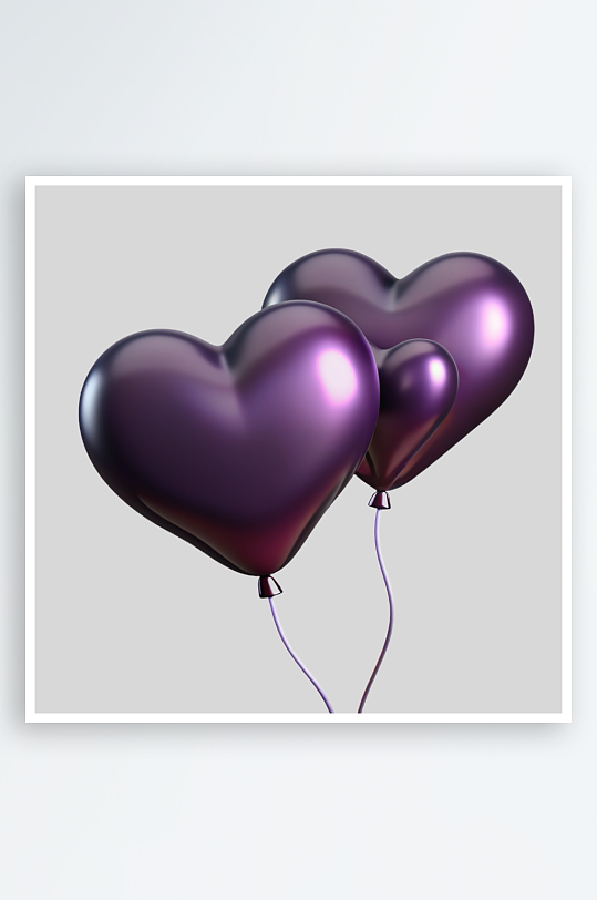 心形气球免抠图立体设计元素