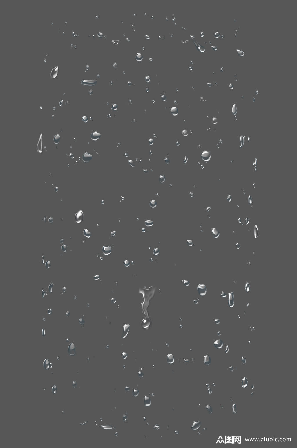 透明水滴水珠元素