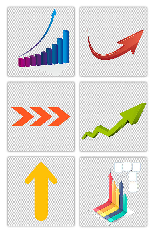 箭头图表-箭头图表表格-箭头图表模板下载-众图网