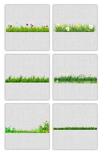 草地草坪小草绿色环保底部边框海报素材