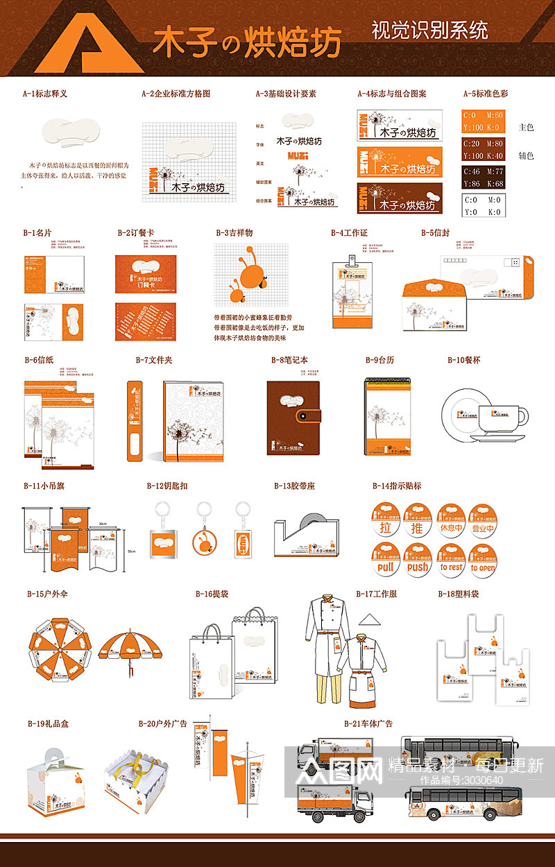 烘焙坊VI设计手册素材