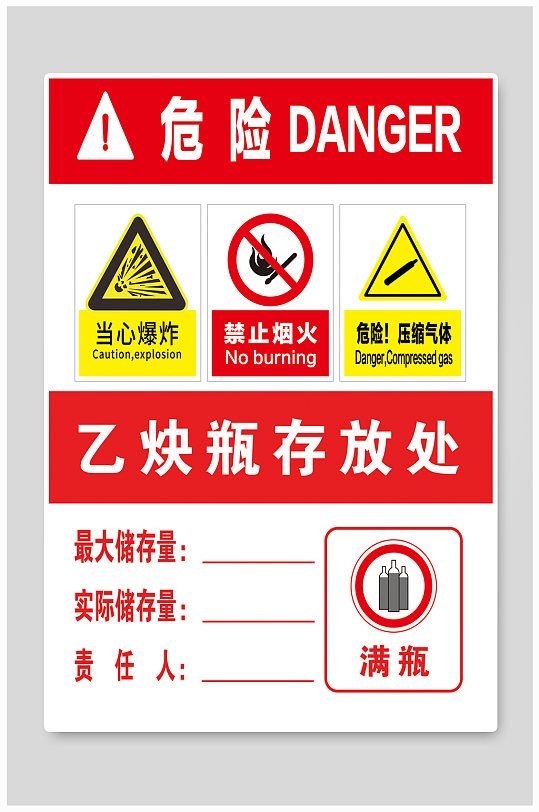 乙炔和氧气存放处