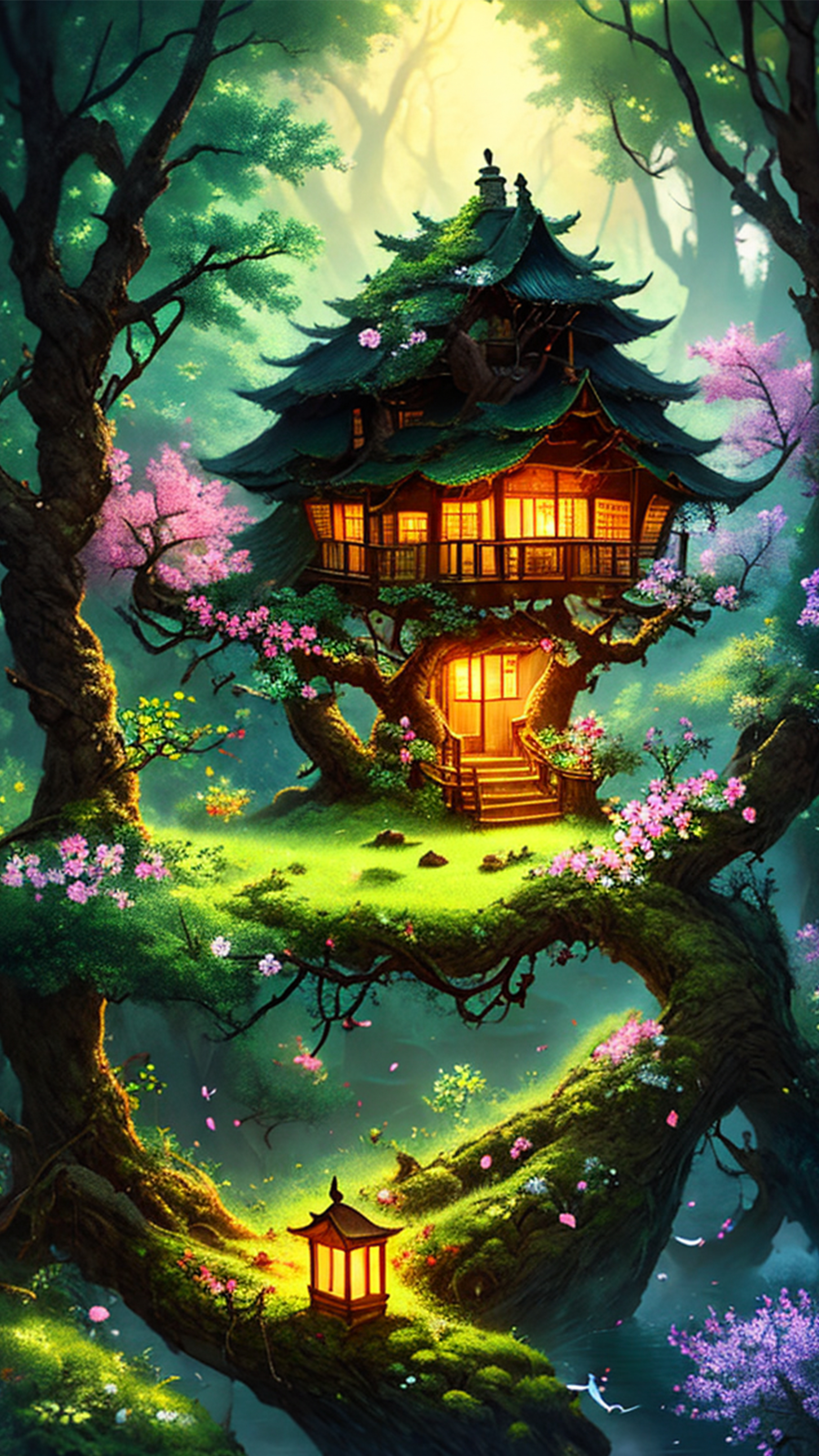 森林童话唯美背景素材