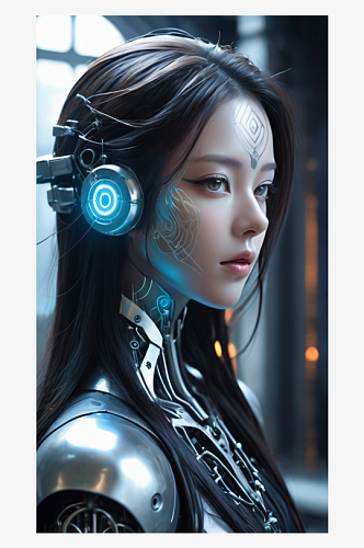 科幻智能女机器人